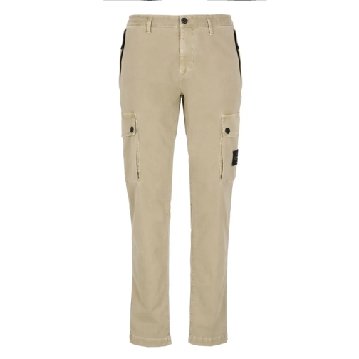 Stone Island Beige Cotton Pants Neutrals 