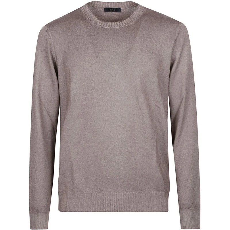 Fay  Round Neck Sweater Brown braun