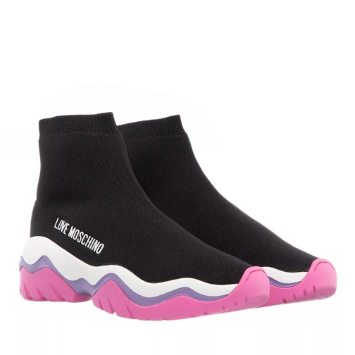 Love Moschino Socks Nero High-Top Sneaker