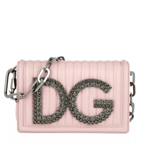Dolce&Gabbana DG Girls Crossbody Bag Leather Pink Cross body-väskor