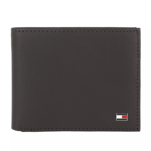Tommy Hilfiger Eton Mini Credit Card Wallet Brown Bi-Fold Portemonnee