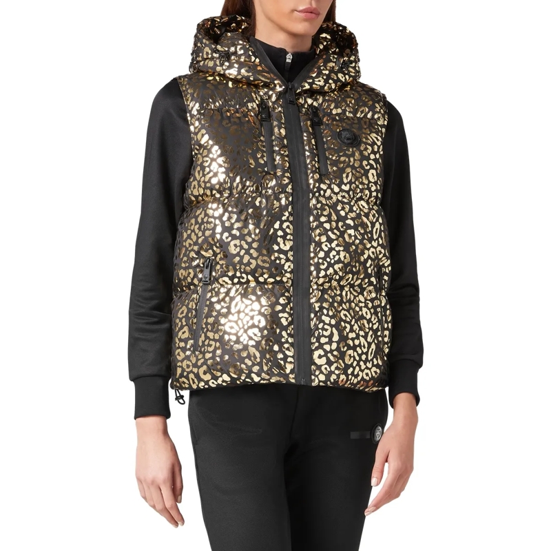 Plein Sport Weste Daunenweste Leopard gold(Image 3)