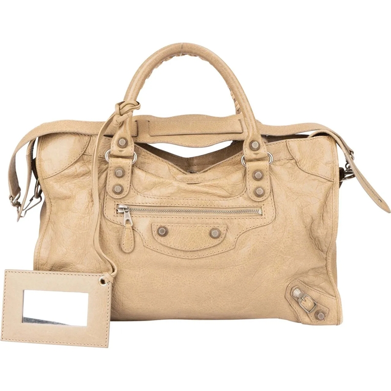 Balenciaga Schultertasche Balenciaga Beige Leather City Handbag beige