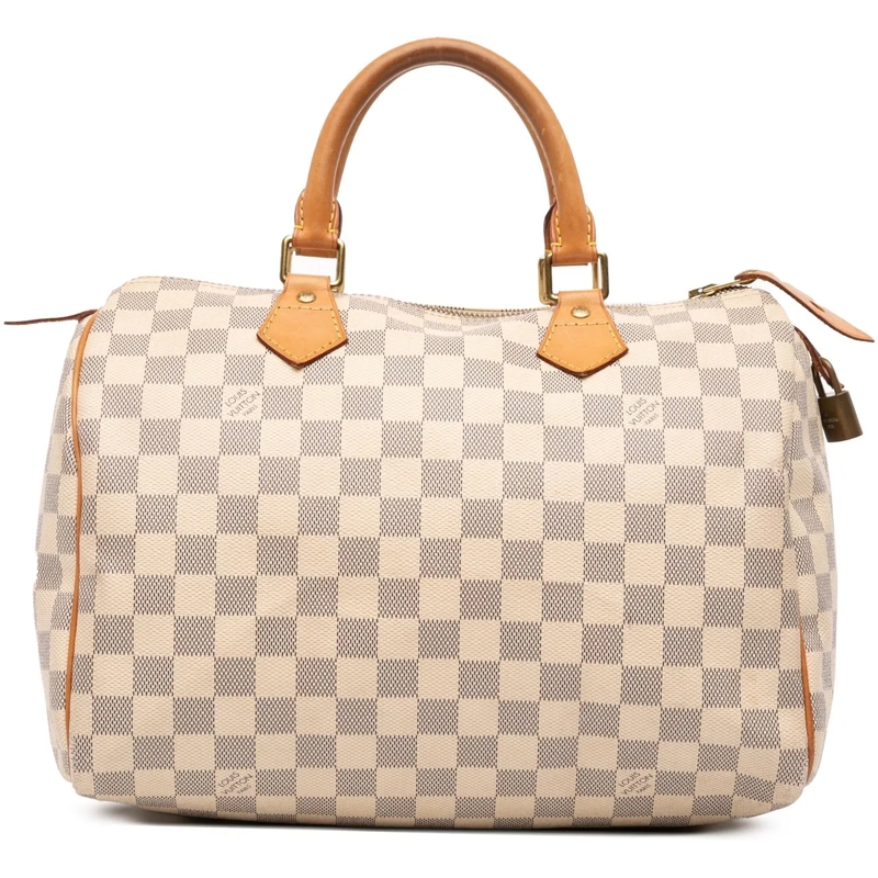 Louis Vuitton Fourre-tout Damier Azur Speedy 30 weiß