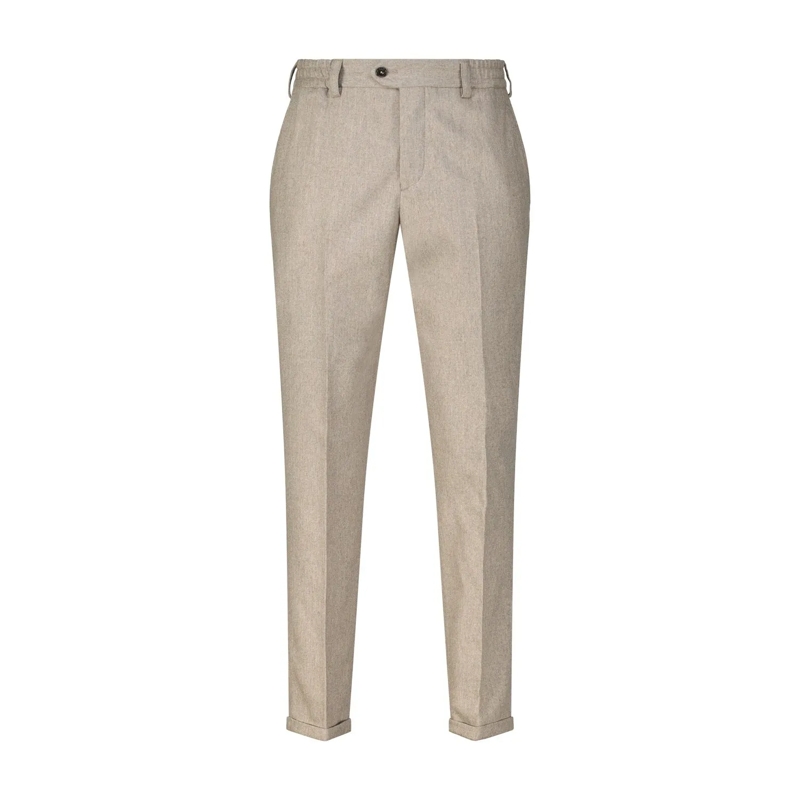 Pt Torino Freizeithose Carrot-Fit Wollhose The Rebel Beige