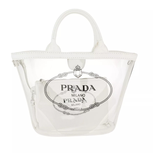 Prada Plexi Shopper White Shopping Bag