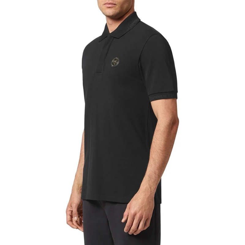Plein Sport Top Poloshirt Statement schwarz(Image 3)