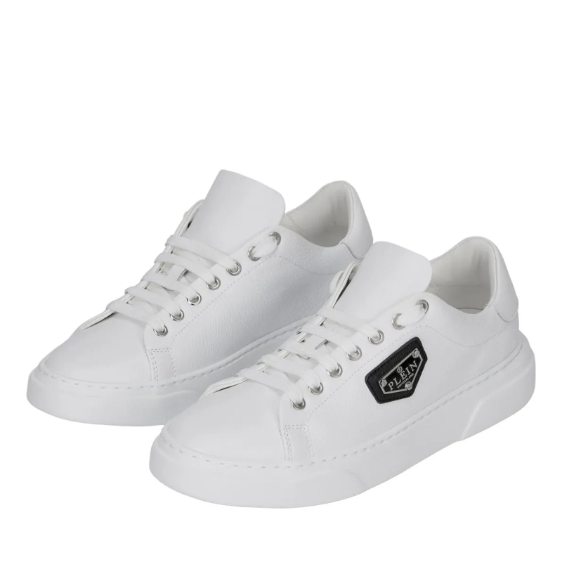 Philipp Plein Low-Top-Sneaker Lo-Top Turnschuhe Iconic Plein weiss