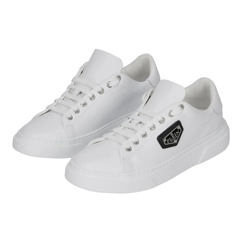 Philipp Plein Low-Top-Sneaker Lo-Top Turnschuhe Iconic Plein weiss