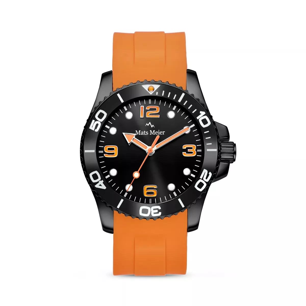 Mats Meier Uhren - Mats Meier Ponte Dei Salti Men%27s Watch Orange MM00 - Gr. unisize - in Silber - für Damen