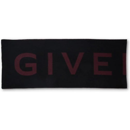 Givenchy  Givenchy Wool Logo Scarf schwarz