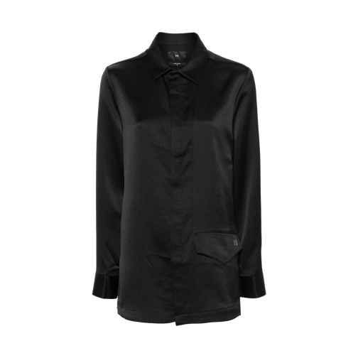 Y-3 Shirts Hemd mit Logo-Print black black