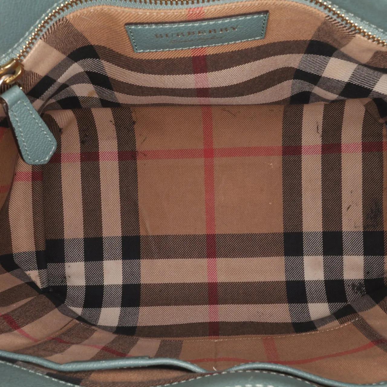 Thumbnail - Burberry Hobo Bags - 2000-2017 Medium Grained Calfskin Buckle Tote - Gr. unisize - in Blau - für Damen