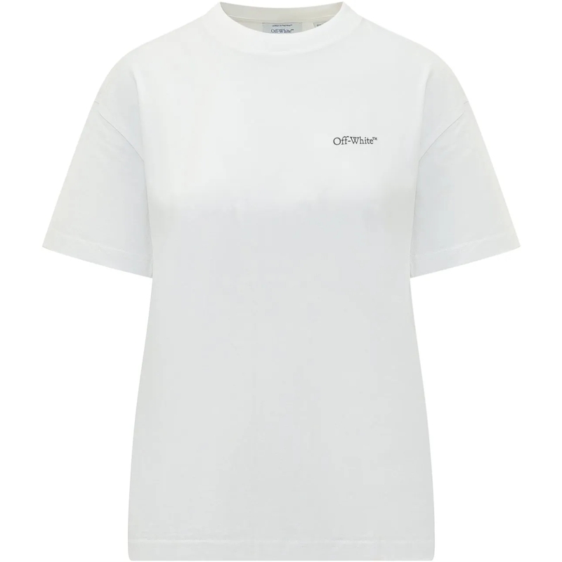 Off-White T-shirt T-shirt Arrow Glowing Flower weiß