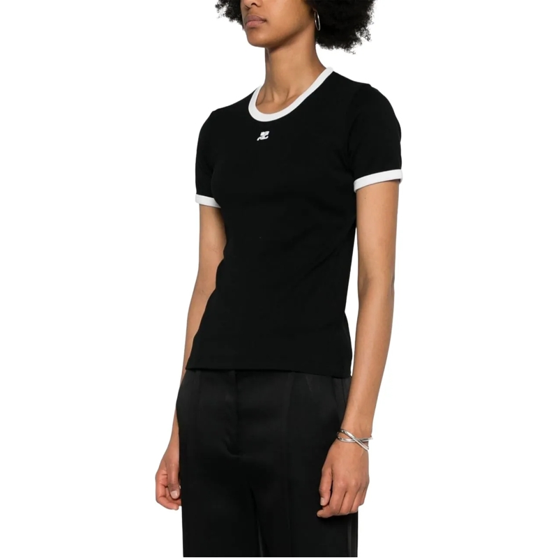 Courrèges T-shirt T-Shirts And Polos Black schwarz(Image 5)