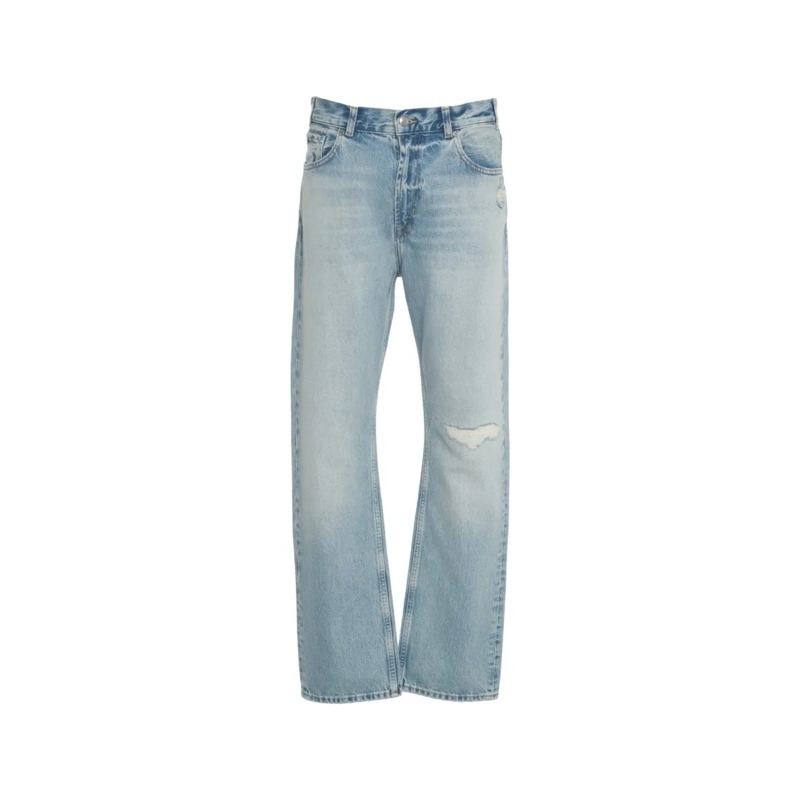 Seven for all Mankind Jeans Straight-Cut Denim Jeans Blue