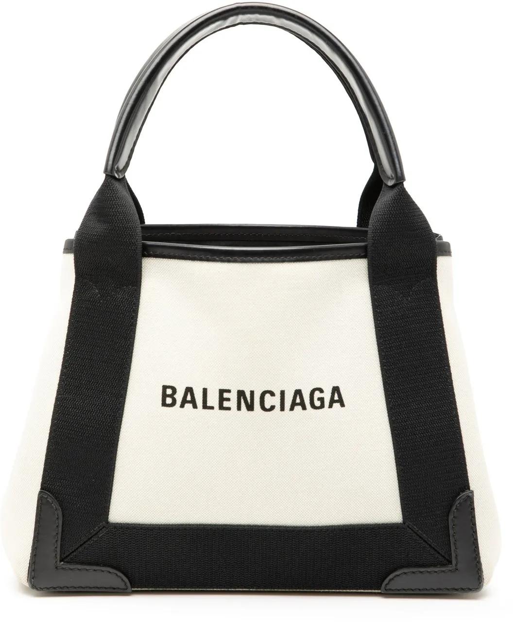 Balenciaga Hobo Bags - Canvas Navy Cabas XS - Gr. unisize - in Weiß - für Damen