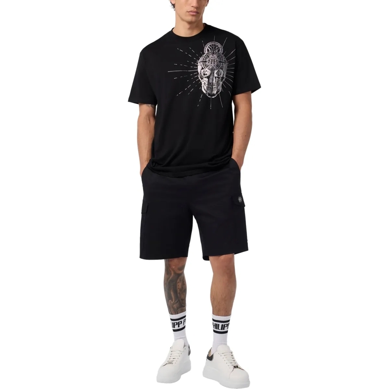 Philipp Plein T-Shirt Round Neck T-Shirt Skull Stones schwarz(Image 4)