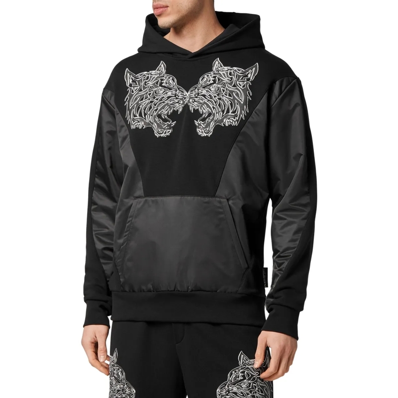 Plein Sport Top Hoodie Tiger schwarz(Image 3)