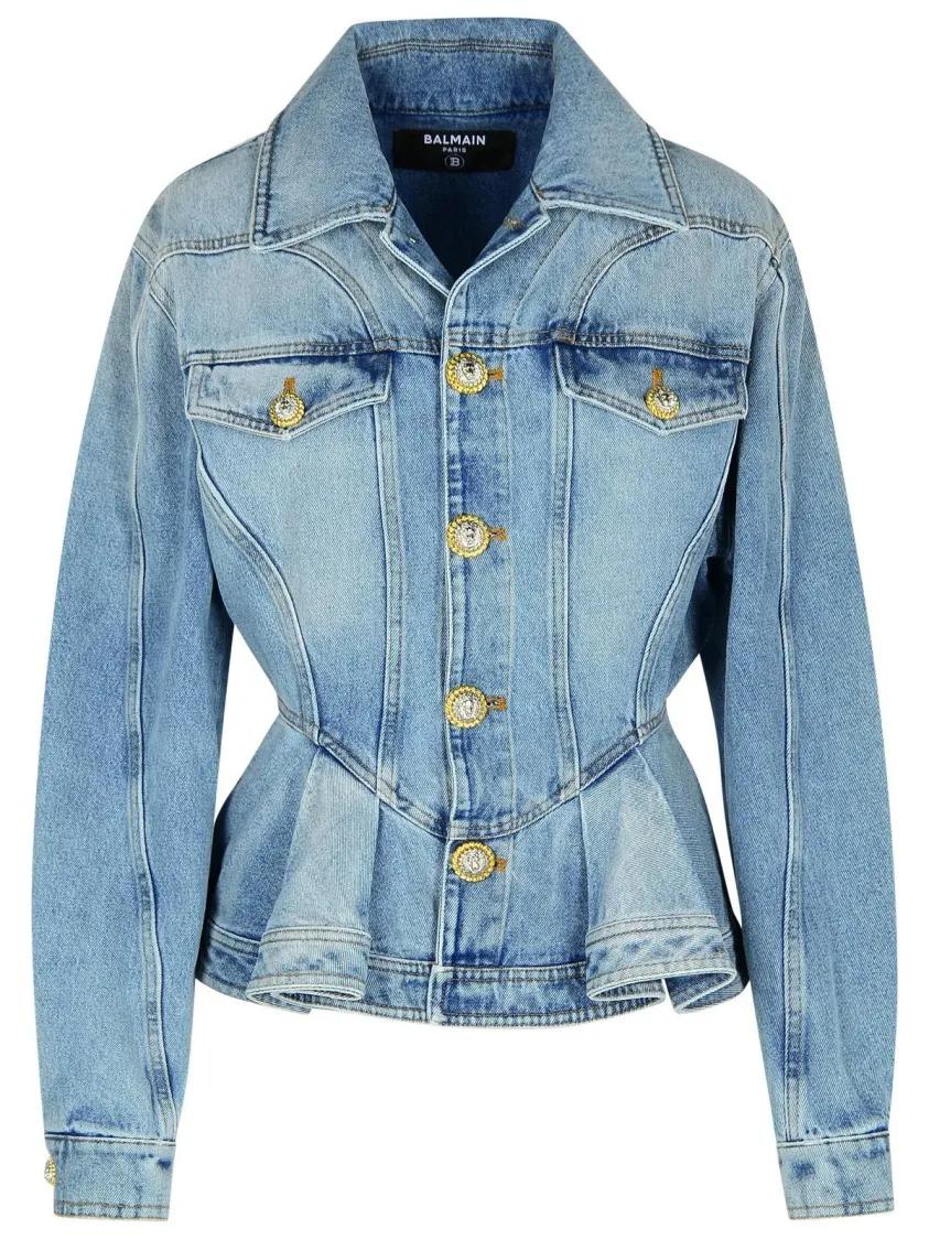 Balmain - Light Blue Denim Jacket - Größe 38 - blau