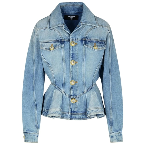 Balmain Jeansjassen Light Blue Denim Jacket Blue