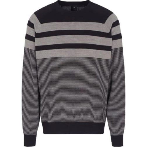 Armani Exchange  Sweaters Blu Navygrigio blau