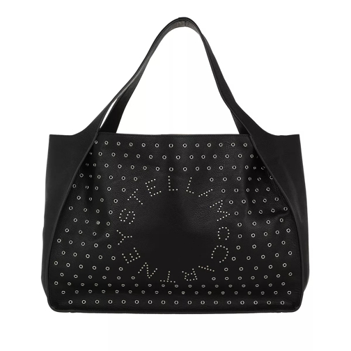 Stella McCartney Studded Logo Tote Bag Black Draagtas