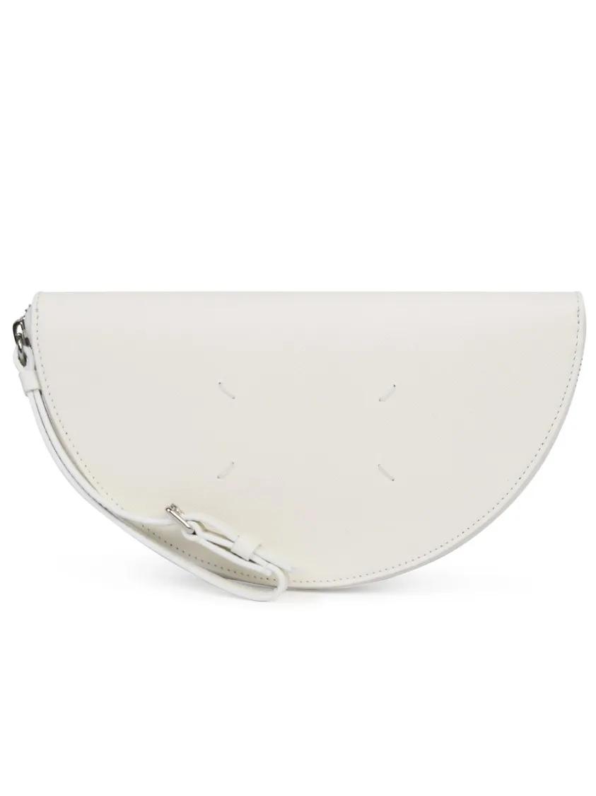 Maison Margiela Clutches - White Saffiano Leather Clutch Bag - Gr. unisize - in Weiß - für Damen