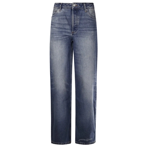 A.P.C. Jeans Wide Leg High-Waisted Jeans With Five Pockets Blue