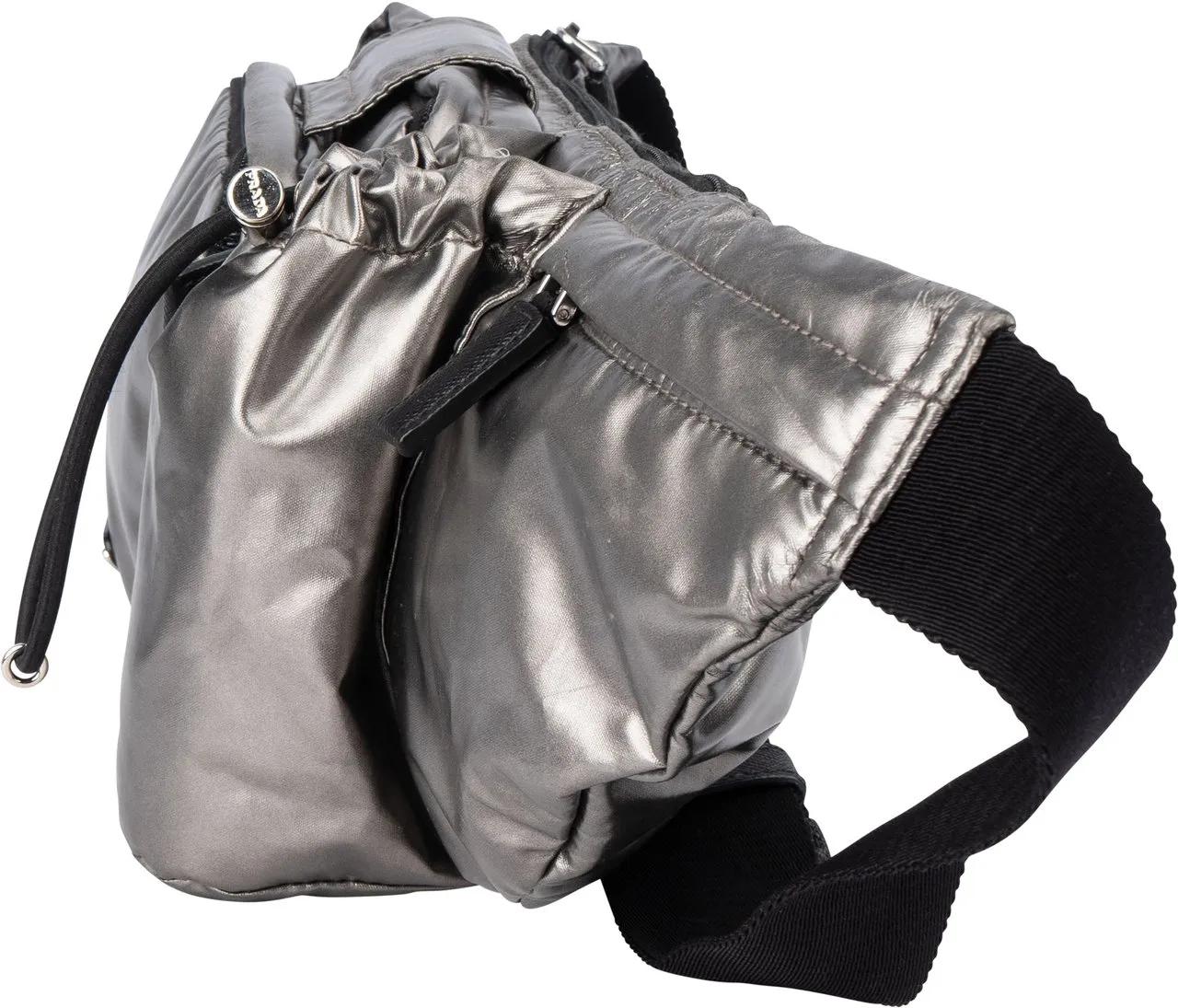 Thumbnail - Prada Crossbody Bags - Prada Silver Line Triangle Crossbody Bumbag - Gr. unisize - in Silber - für Damen