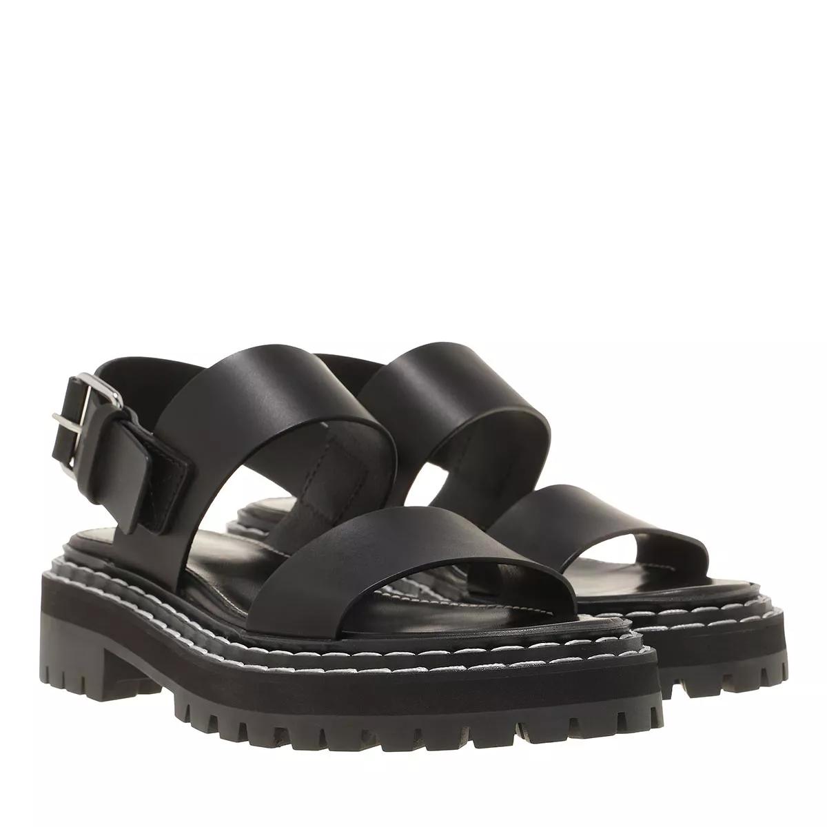 Proenza Schouler Sandals Maine Resinato 999 Black Sandal