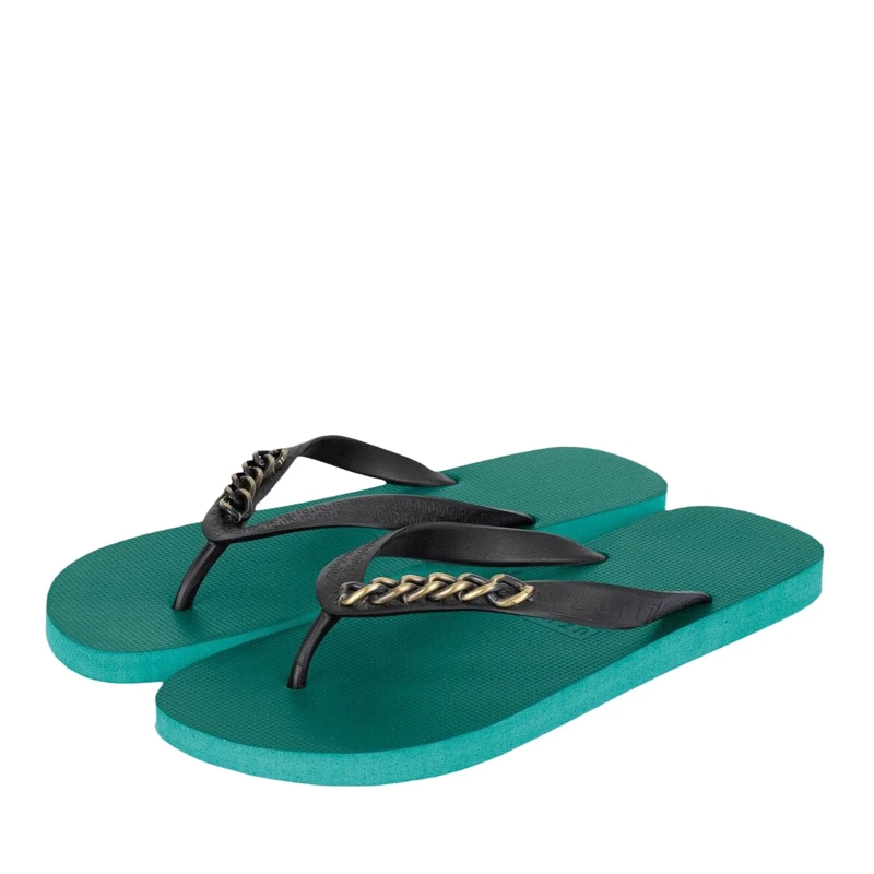 UZURII Flip Flops Zehentrenner Gold Small natur