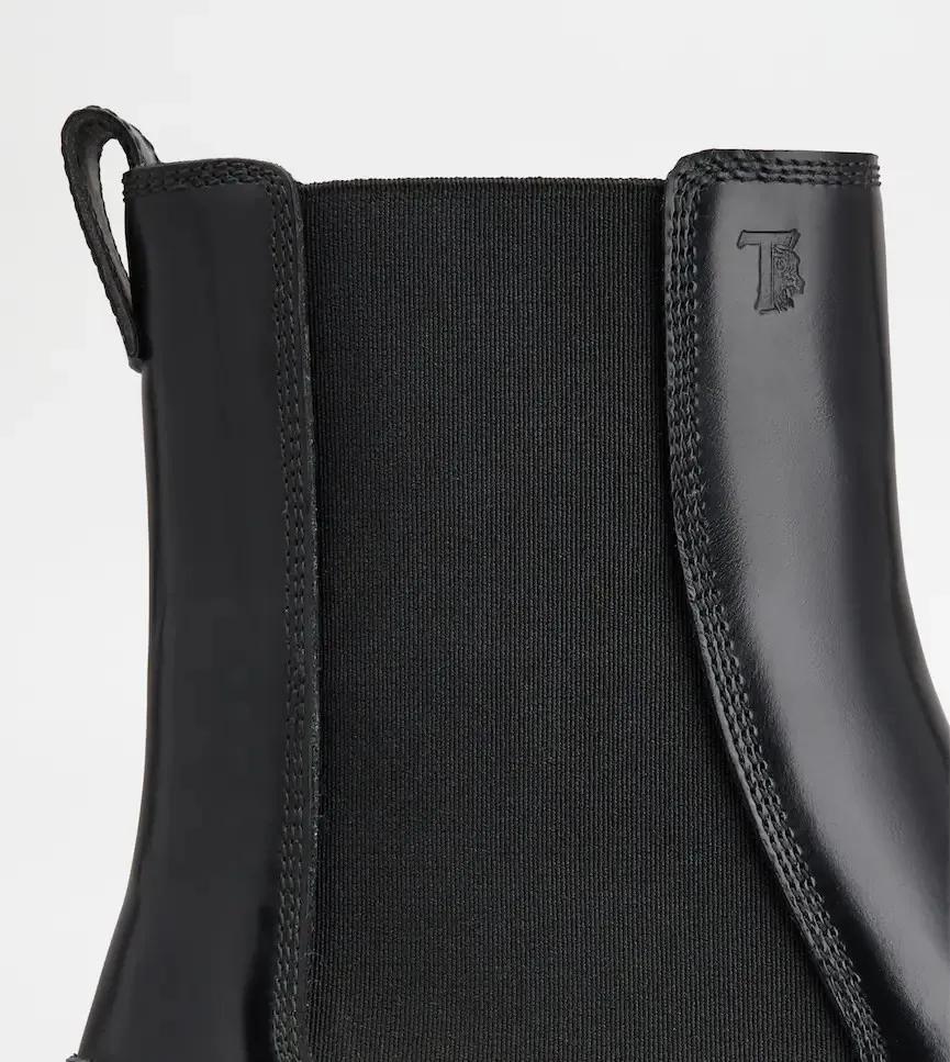 Thumbnail - Tod's Stiefel - Modern Ankle Boots With Elastic Panels - Gr. 38 (EU) - in Schwarz - für Damen