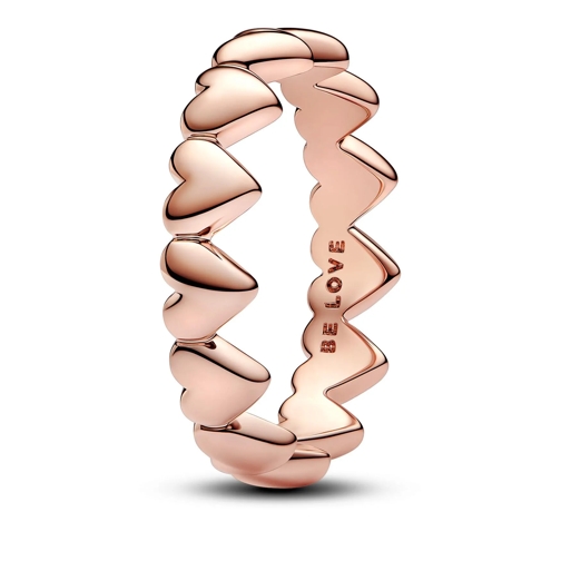 Pandora Row of Hearts Ring Rose Gold Ring