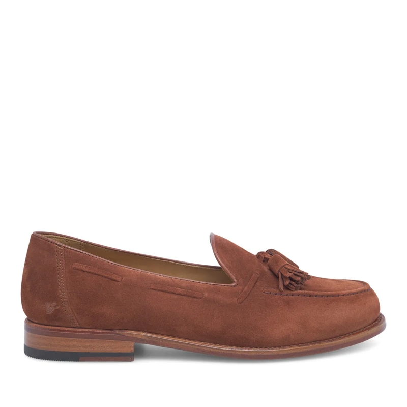 Heinrich Dinkelacker Monkstraps Loafer Wien Plain Tassel V mittel-braun