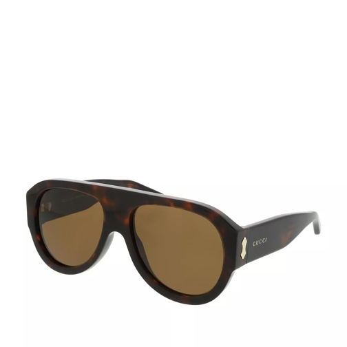 Gucci GG0668S-002 58 Sunglasses Havana-Havana-Brown Lunettes de soleil