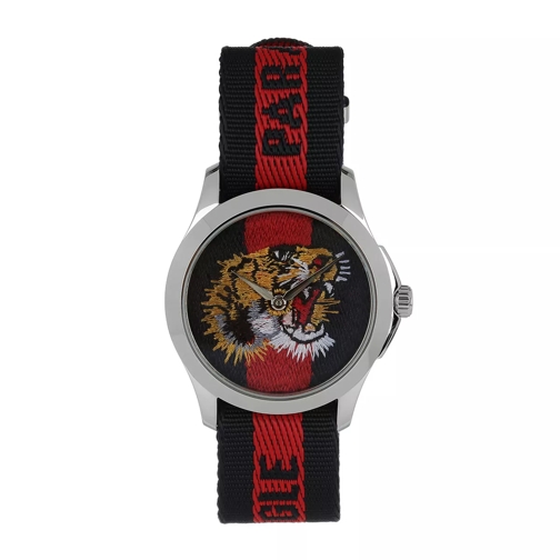 Gucci G Timeless Nastro Tigre Blue/Red Dresswatch