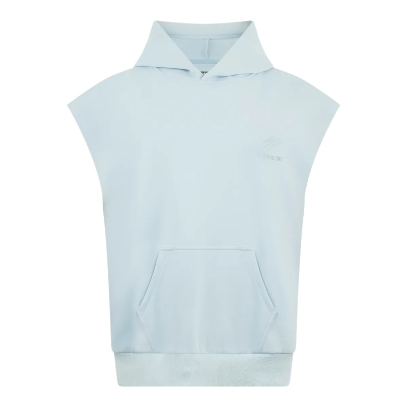 Plein Sport  Pique Hoodie Vest Icon hell-blau