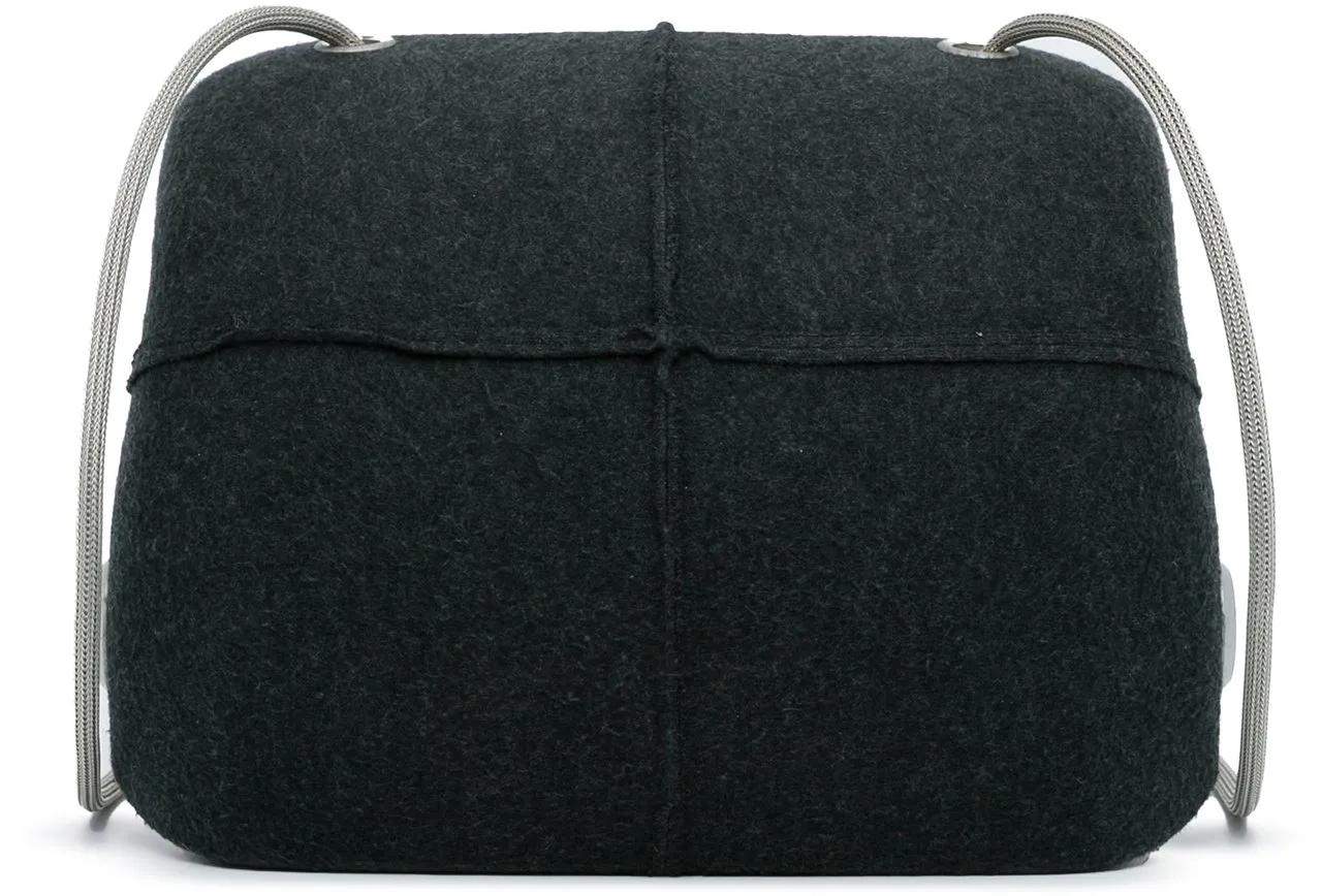 Chanel Hobo bags 1997-1999 Wool Limited Edition Crossbody Bag in zwart