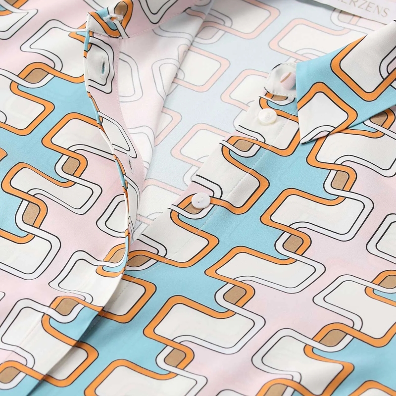 Herzensangelegenheit Blouse Seidenbluse mit Muster mehrfarbig(Image 3)