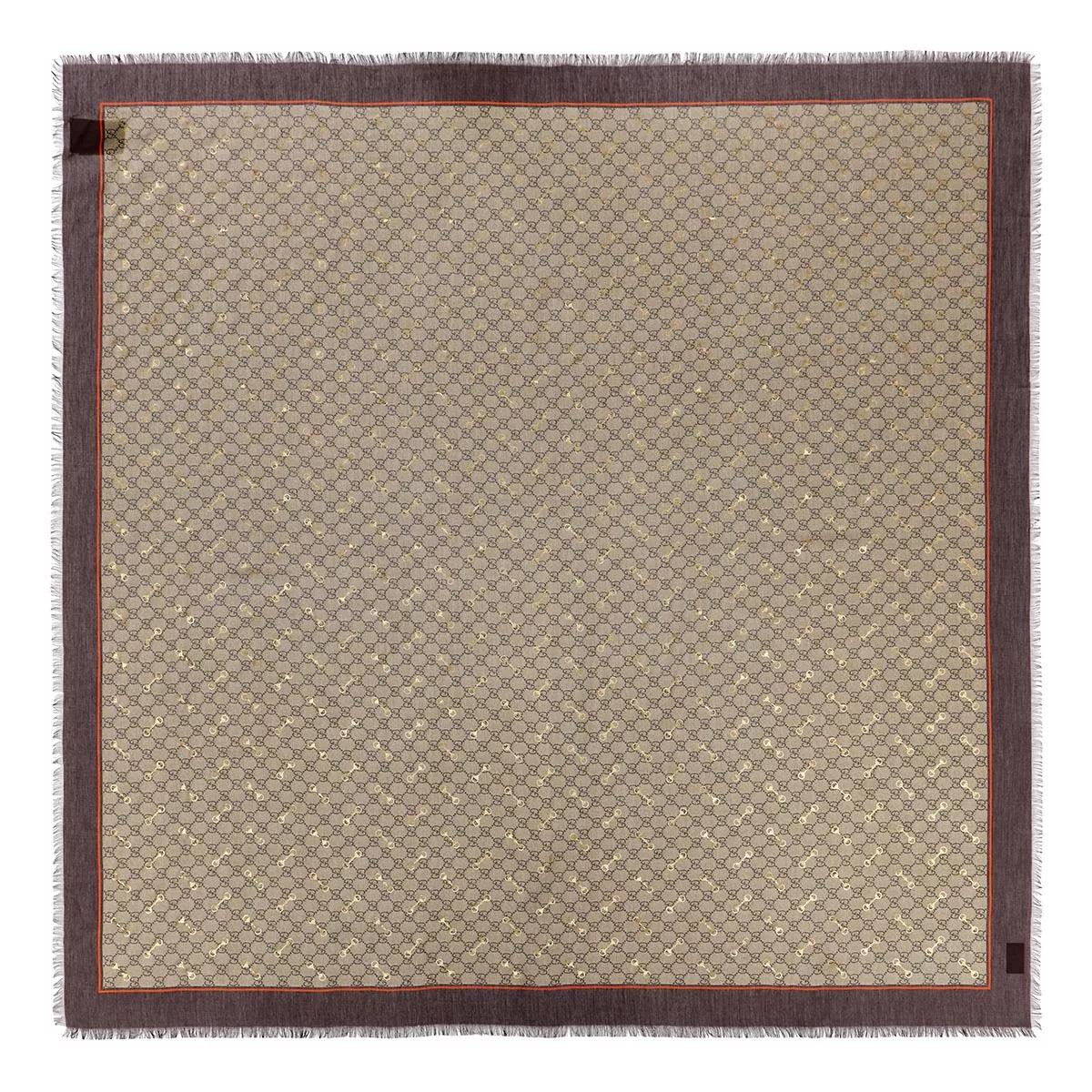 Gucci Tücher & Schals - GG Horsebit Shawl Modal - Gr. unisize - in Beige - für Damen