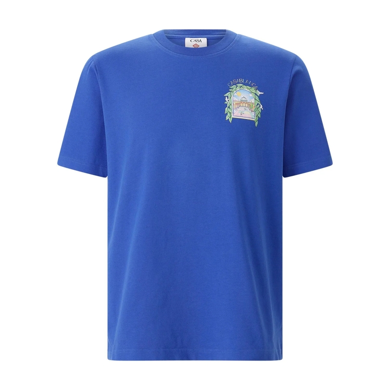 Casablanca T-shirt T-Shirt mit Print blau