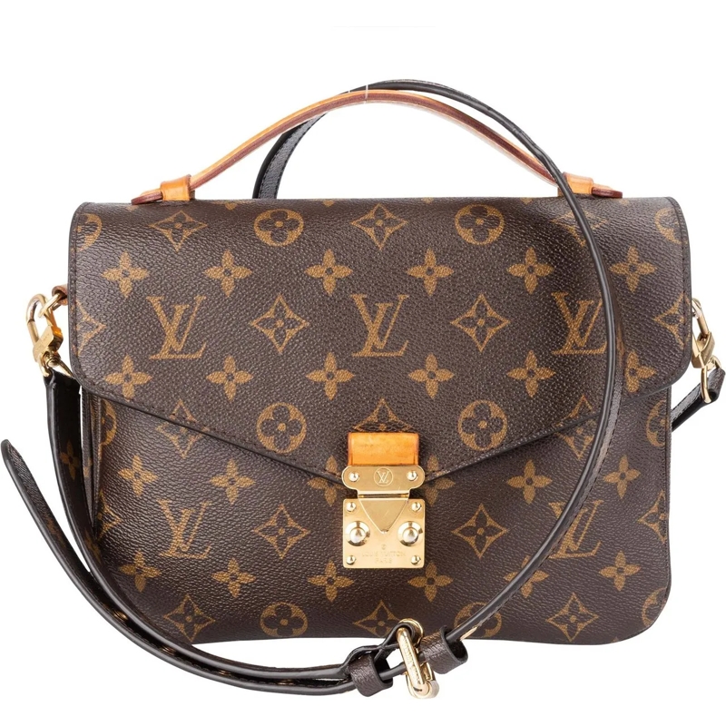 Louis Vuitton Schultertasche Louis Vuitton Canvas Monogram Metis Handbag braun