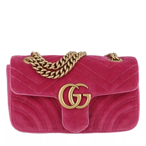 Gucci GG Marmont Velvet Mini Bag Light Raspberry Crossbody Bag