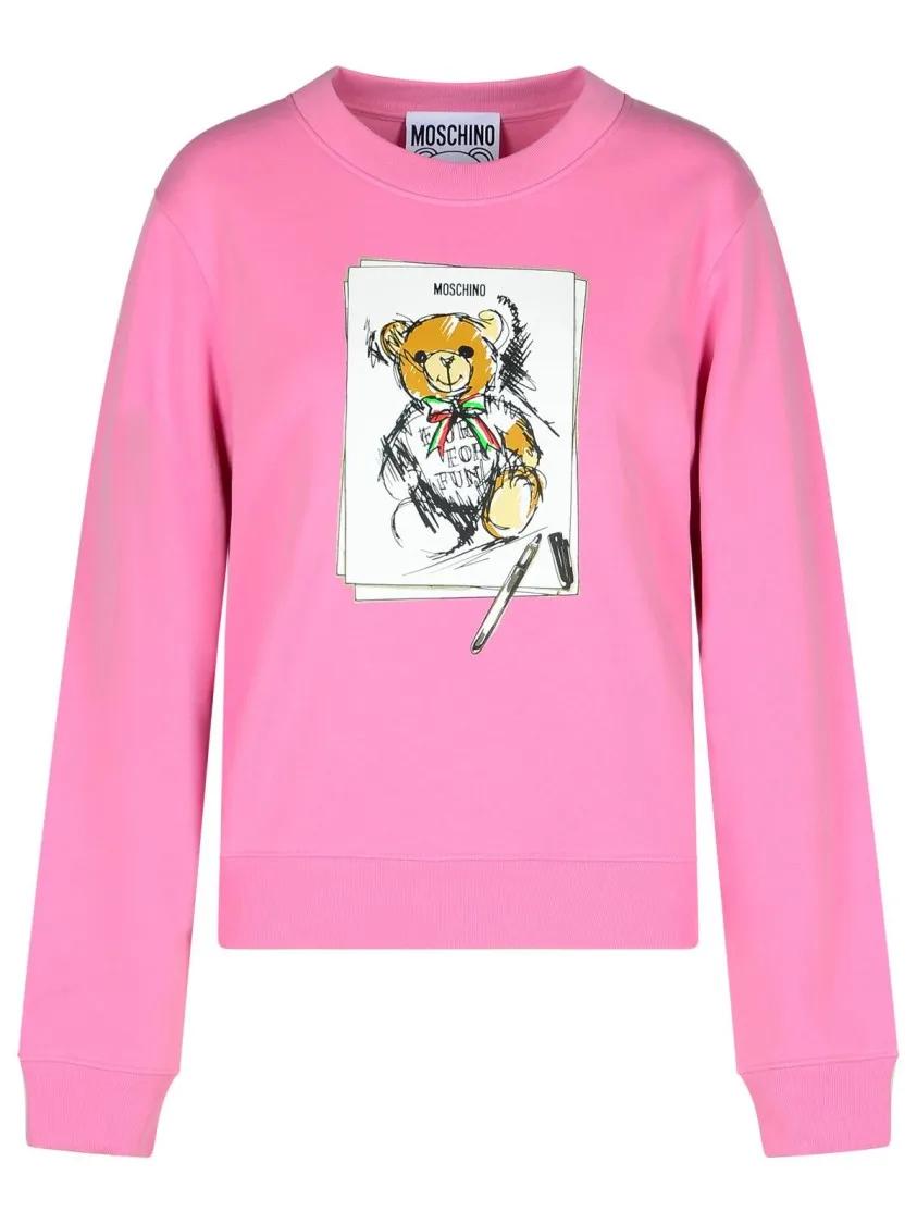 Moschino - Pink Cotton Sweatshirt - Größe S - pink