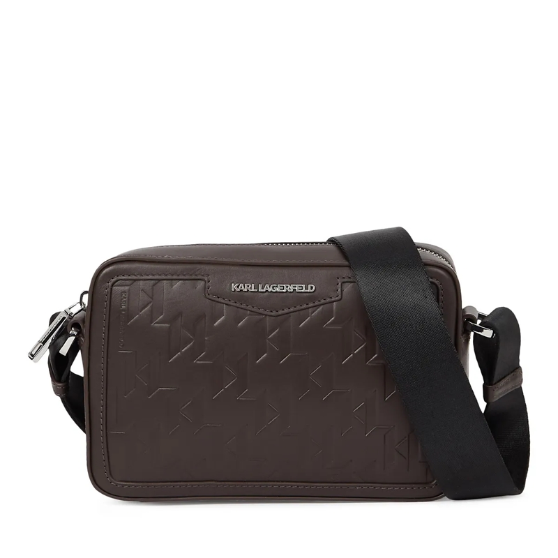 Karl Lagerfeld Crossbody Bag K/LOOM KAMERATASCHE AUS LEDER Umhängetasche braun