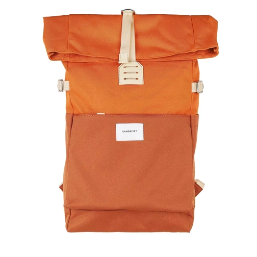 Sandqvist Ilon Backpacks Leather Multi Burnt Orange Rucksack