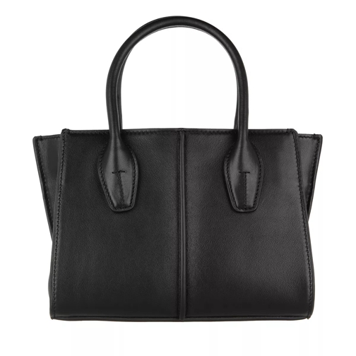 Tod's Mini Joy Tote Bag Leather Black Rymlig shoppingväska