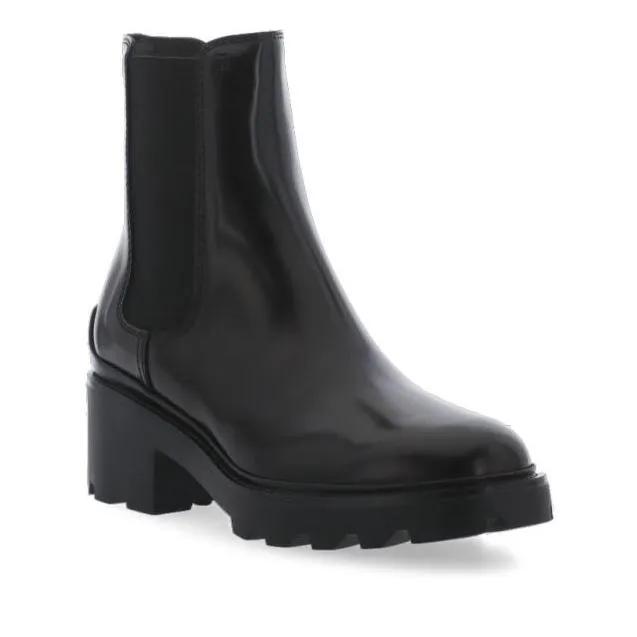 Tod%27s Stiefel - Black Smooth Leather Boots Fo Woman - Gr. 37,5 (EU) - in Schwarz - für Damen