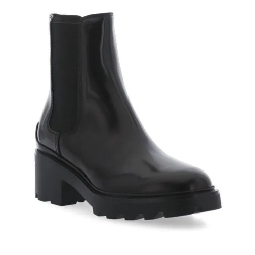 Tod's Black Smooth Leather Boots Fo Woman Black Laars